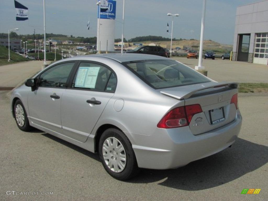 2006 Civic DX Sedan - Alabaster Silver Metallic / Gray photo #11