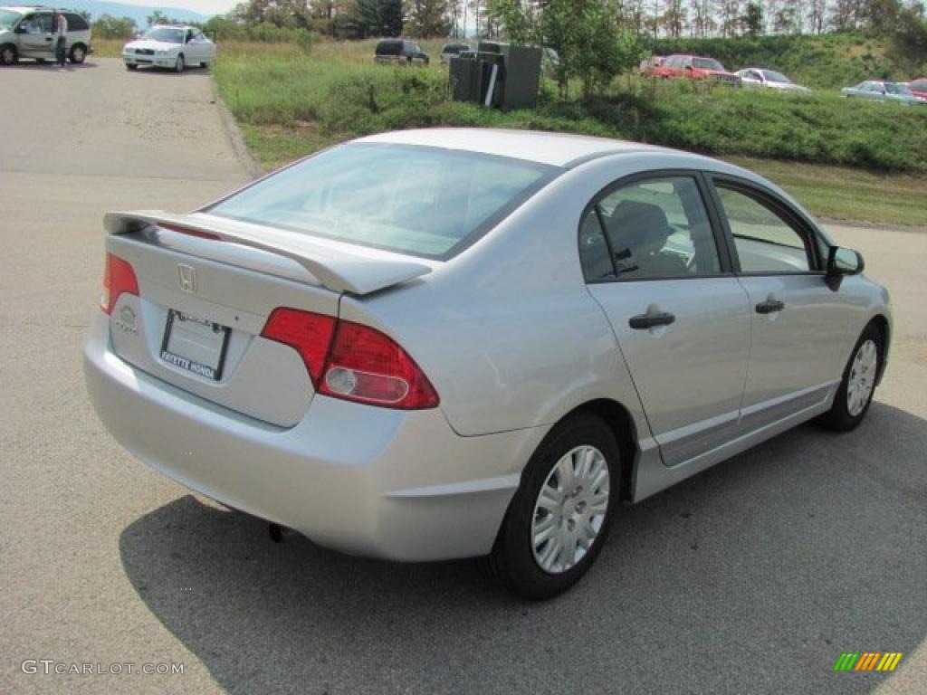 2006 Civic DX Sedan - Alabaster Silver Metallic / Gray photo #12