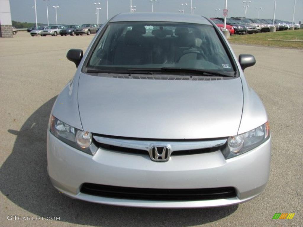 2006 Civic DX Sedan - Alabaster Silver Metallic / Gray photo #14