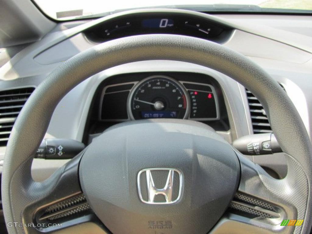 2006 Civic DX Sedan - Alabaster Silver Metallic / Gray photo #18