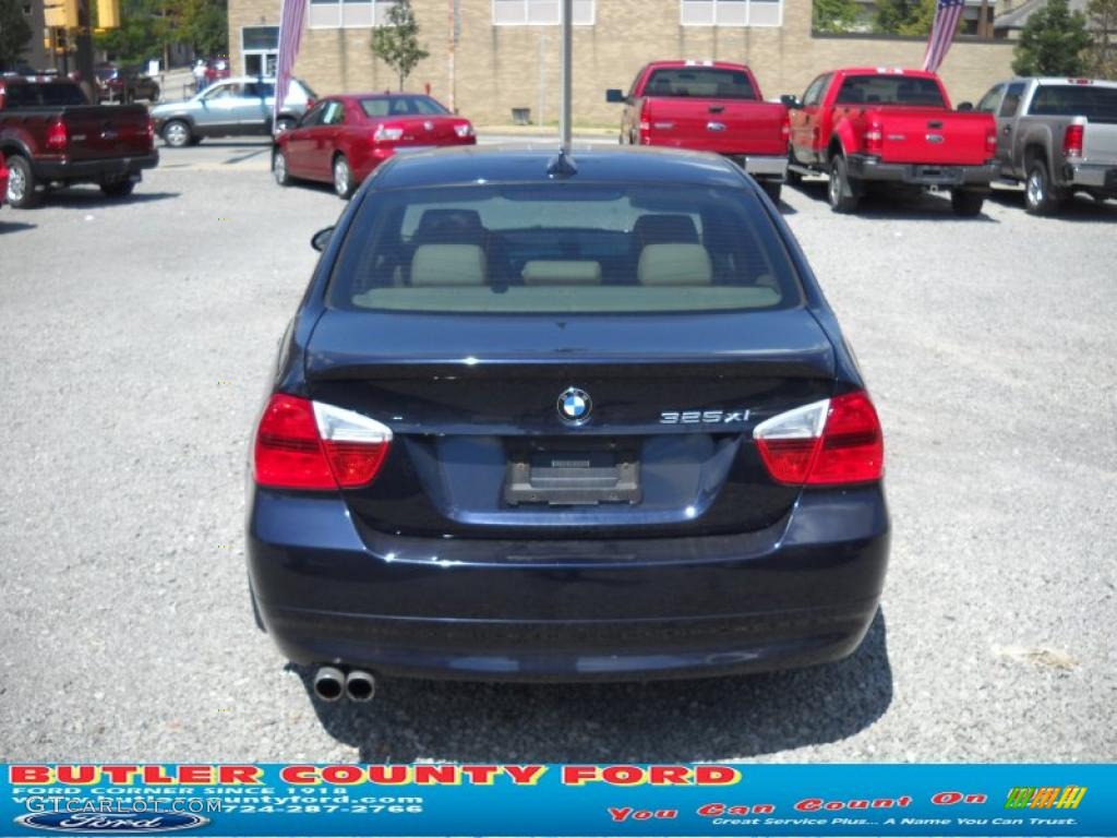2006 3 Series 325xi Sedan - Monaco Blue Metallic / Beige photo #3