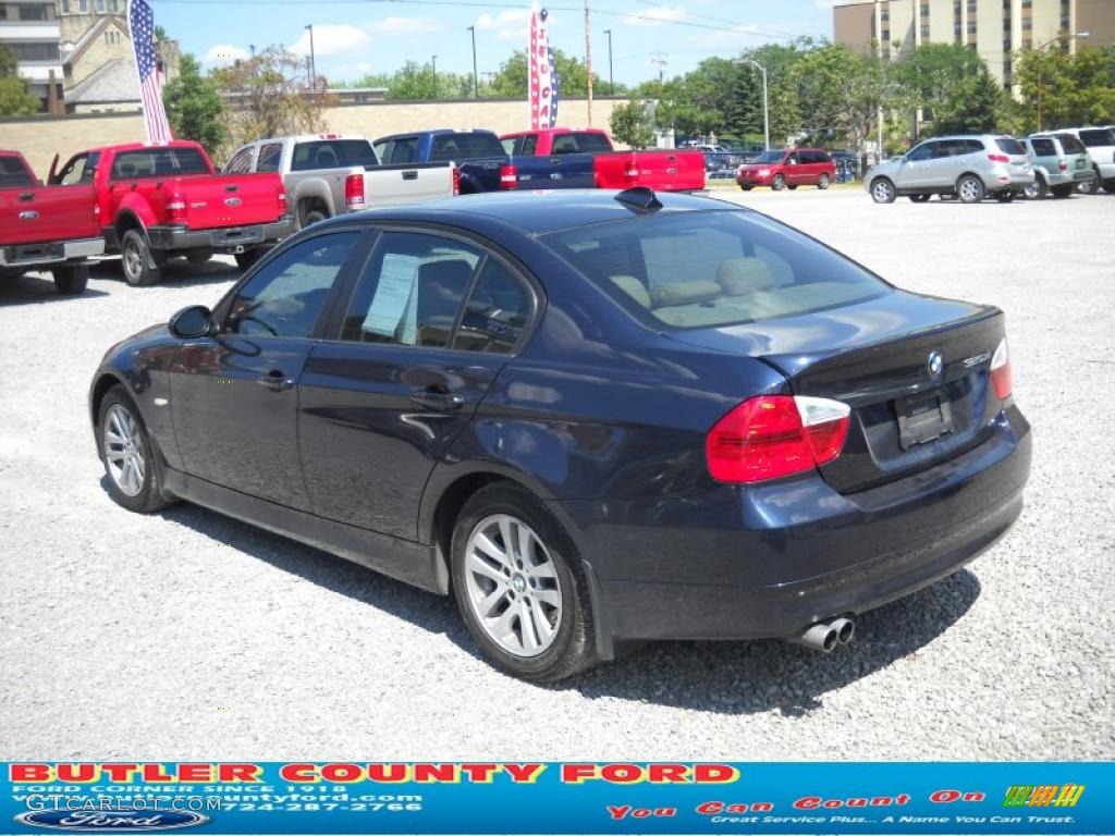 2006 3 Series 325xi Sedan - Monaco Blue Metallic / Beige photo #4