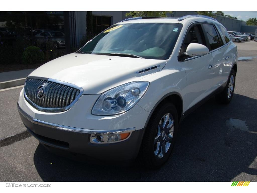 2008 Enclave CXL - White Diamond Tri Coat / Titanium/Dark Titanium photo #16