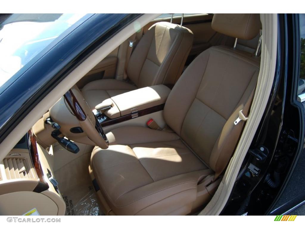 2008 S 550 Sedan - Black / Cashmere/Savanna photo #6