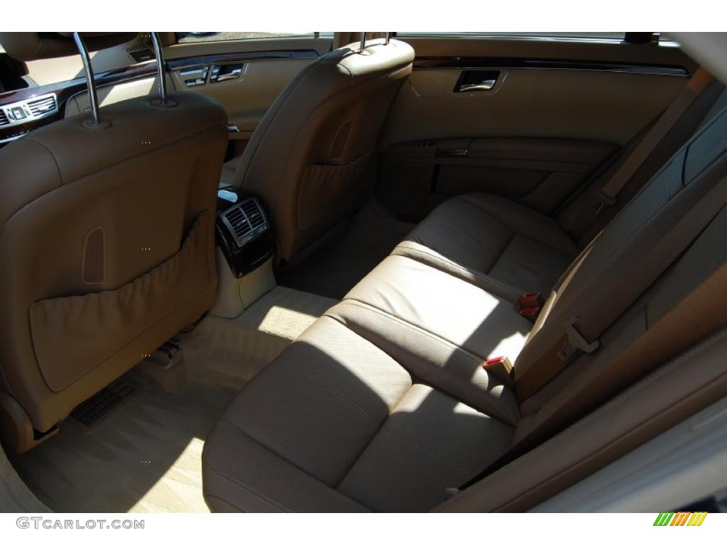 2008 S 550 Sedan - Black / Cashmere/Savanna photo #8