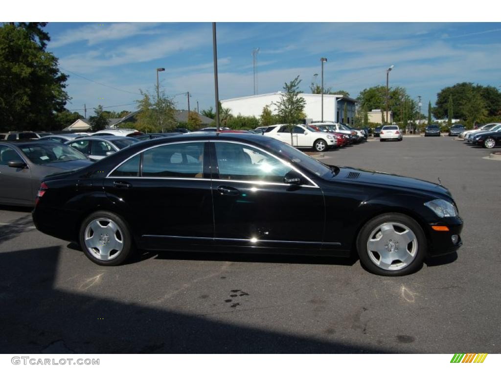 2008 S 550 Sedan - Black / Cashmere/Savanna photo #15