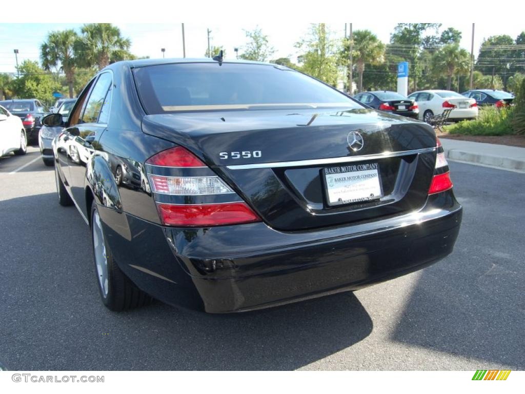 2008 S 550 Sedan - Black / Cashmere/Savanna photo #18