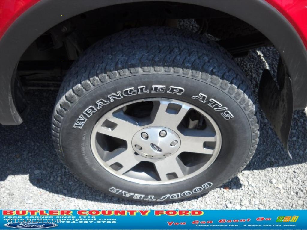 2004 F150 FX4 SuperCab 4x4 - Bright Red / Dark Flint photo #13