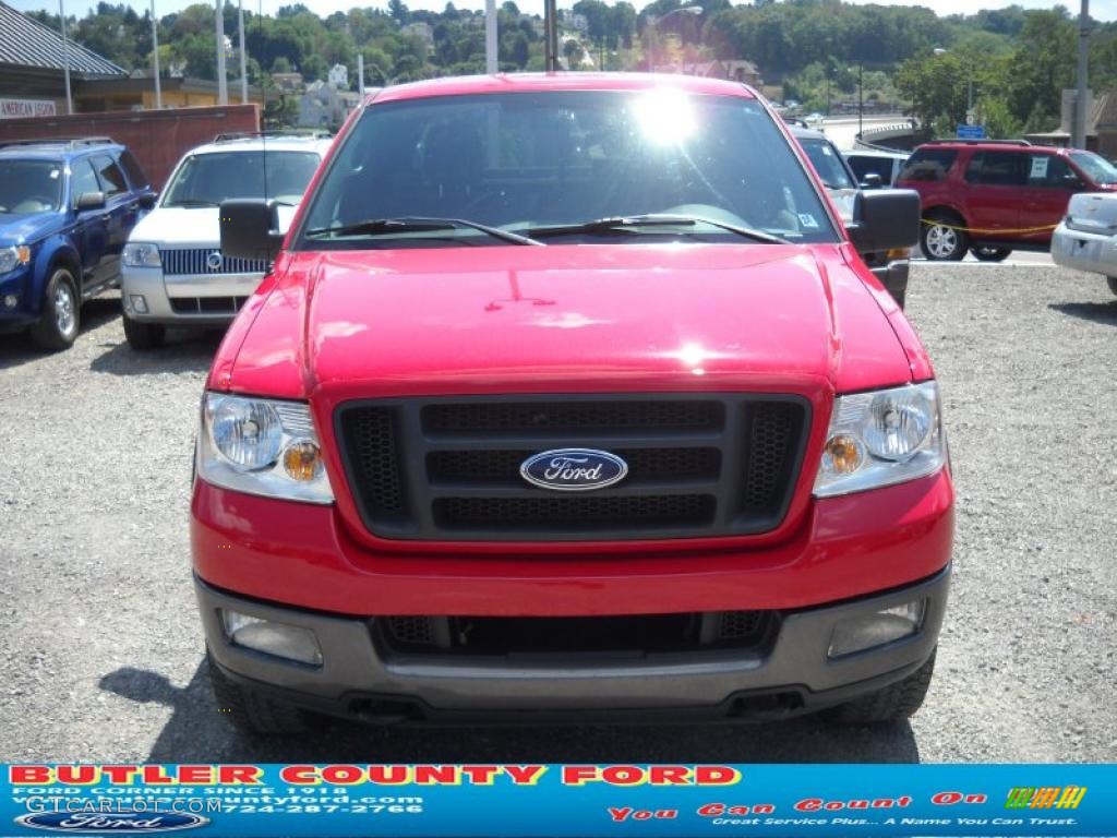 2004 F150 FX4 SuperCab 4x4 - Bright Red / Dark Flint photo #17