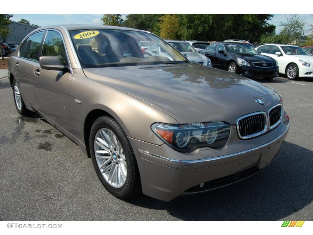 2004 7 Series 745Li Sedan - Kalahari Beige Metallic / Dark Beige/Beige III photo #1