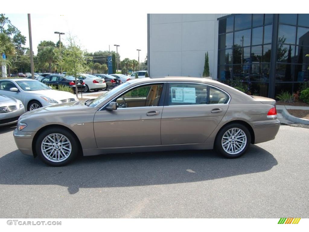2004 7 Series 745Li Sedan - Kalahari Beige Metallic / Dark Beige/Beige III photo #2