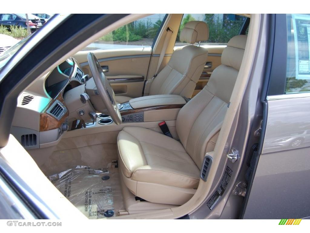 2004 7 Series 745Li Sedan - Kalahari Beige Metallic / Dark Beige/Beige III photo #6