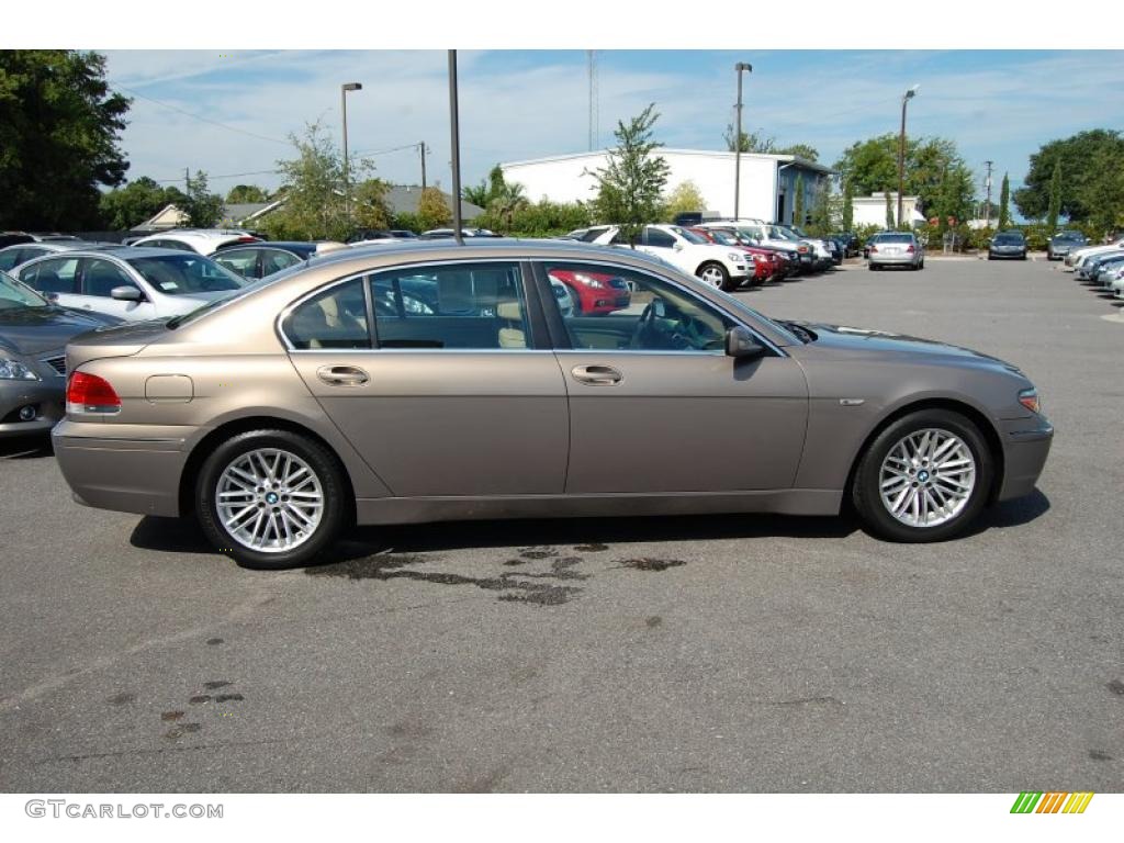 2004 7 Series 745Li Sedan - Kalahari Beige Metallic / Dark Beige/Beige III photo #15