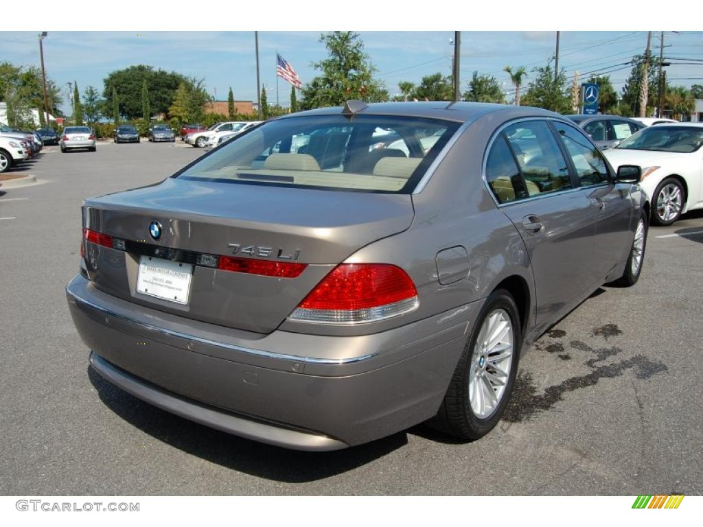 2004 7 Series 745Li Sedan - Kalahari Beige Metallic / Dark Beige/Beige III photo #16