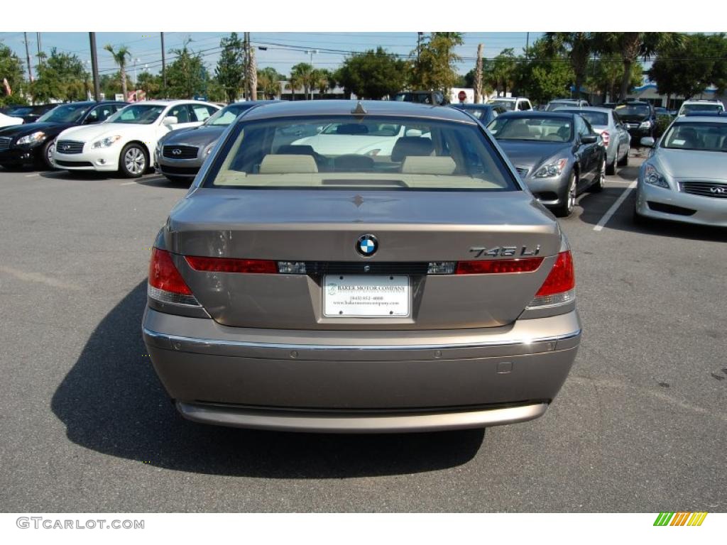 2004 7 Series 745Li Sedan - Kalahari Beige Metallic / Dark Beige/Beige III photo #17