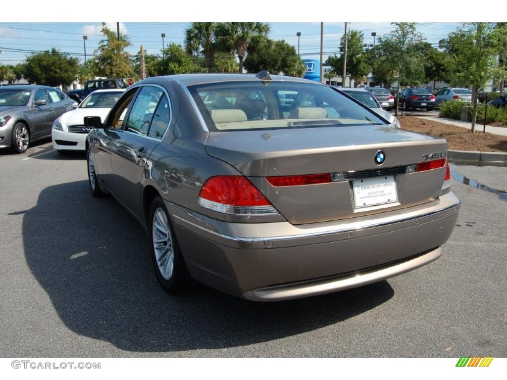 2004 7 Series 745Li Sedan - Kalahari Beige Metallic / Dark Beige/Beige III photo #18