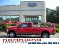 2008 Bright Red Ford F350 Super Duty XLT SuperCab 4x4 Dually  photo #1