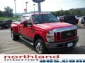 2008 Bright Red Ford F350 Super Duty XLT SuperCab 4x4 Dually  photo #4