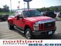 Bright Red - F350 Super Duty XLT SuperCab 4x4 Dually Photo No. 4