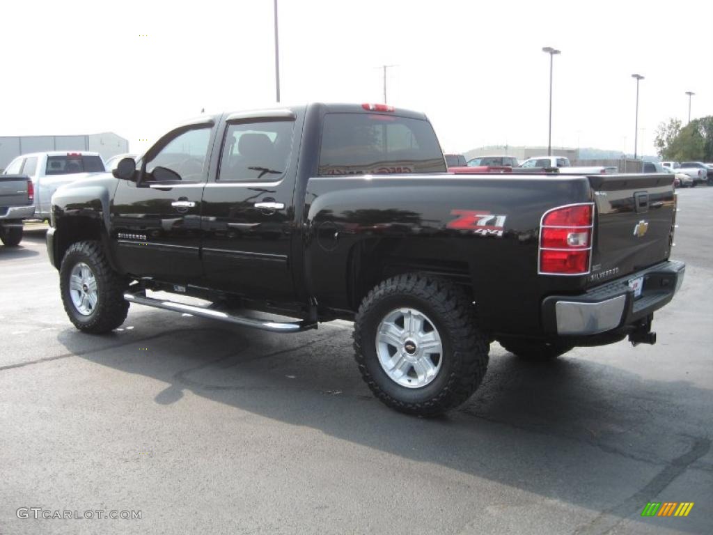 2010 Silverado 1500 LT Crew Cab 4x4 - Black / Light Titanium/Ebony photo #7