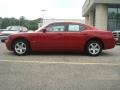 2010 Inferno Red Crystal Pearl Dodge Charger SXT  photo #3