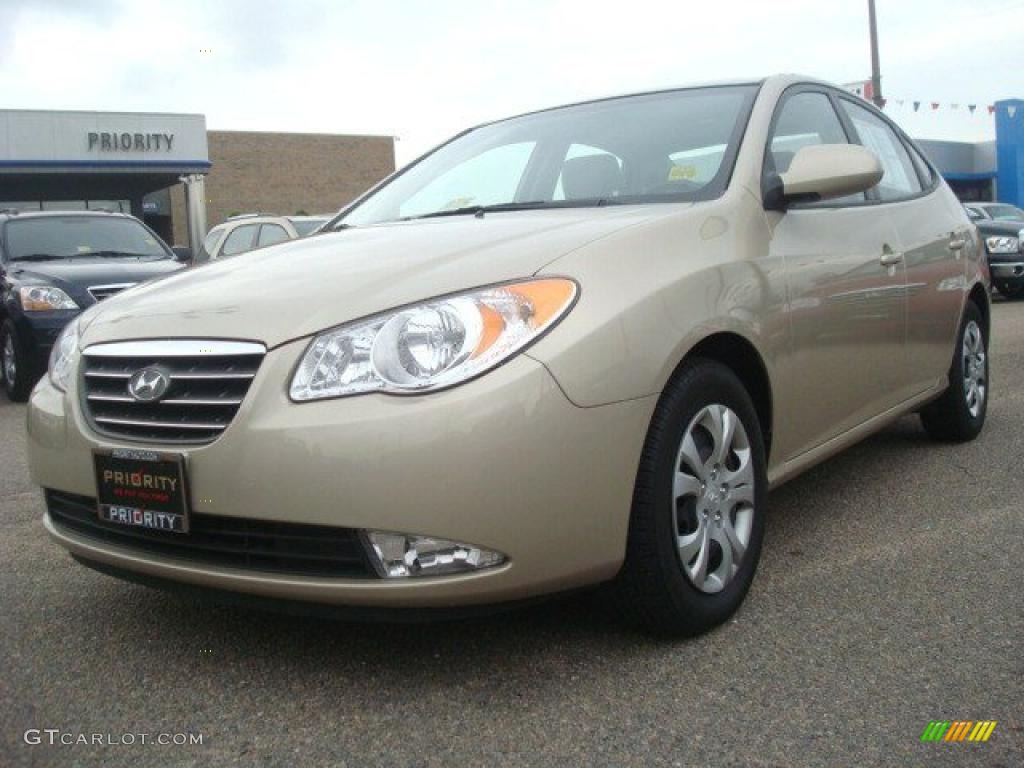 2009 Elantra GLS Sedan - Laguna Sand / Beige photo #1