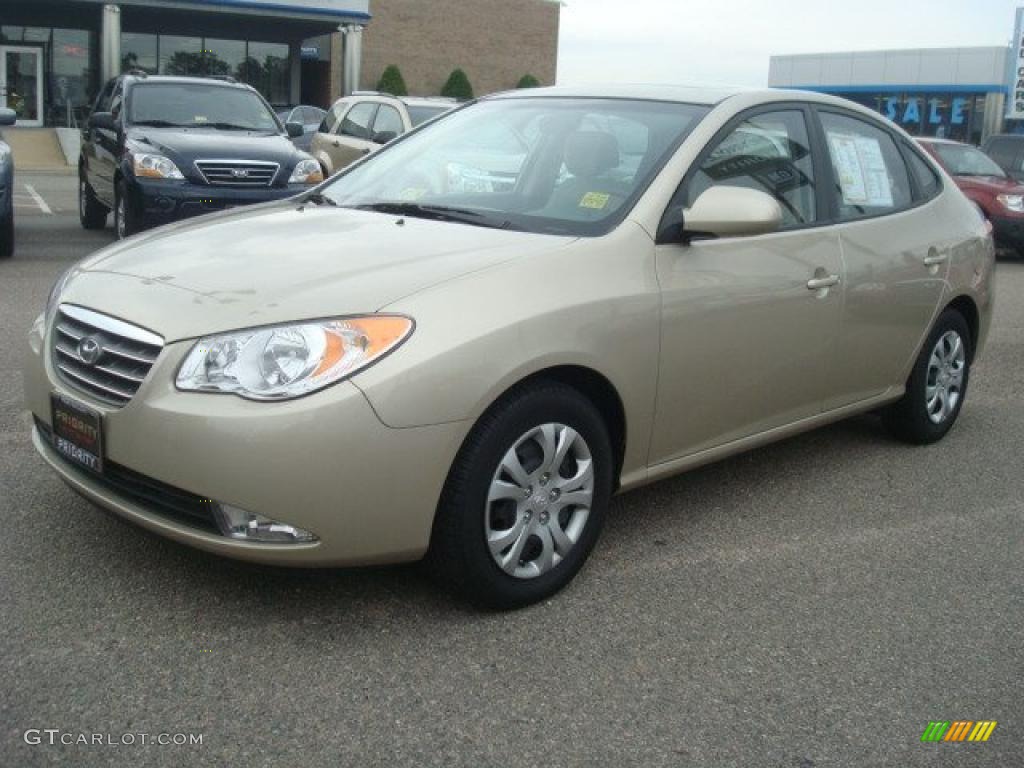 2009 Elantra GLS Sedan - Laguna Sand / Beige photo #2