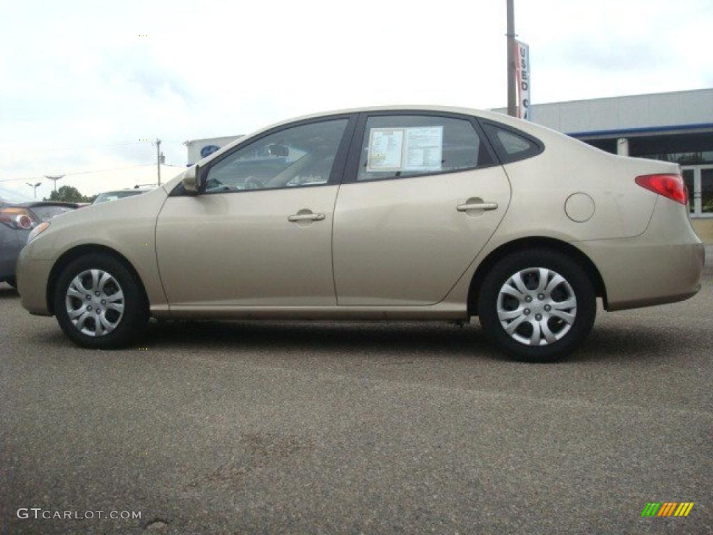 2009 Elantra GLS Sedan - Laguna Sand / Beige photo #3