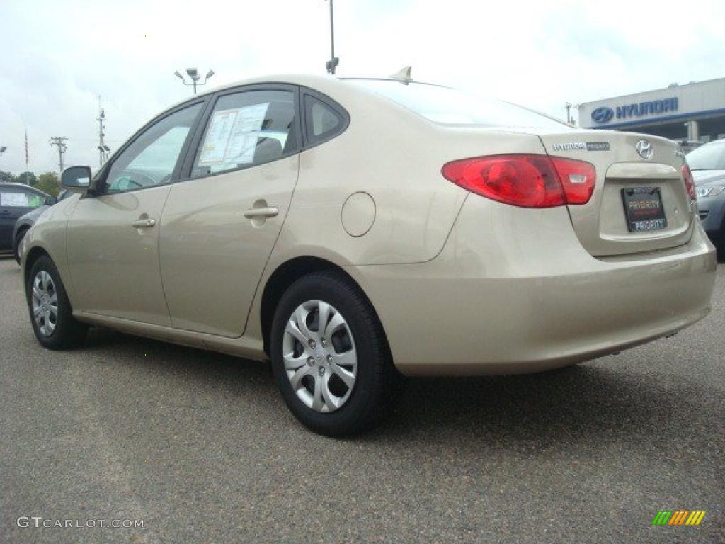 2009 Elantra GLS Sedan - Laguna Sand / Beige photo #4