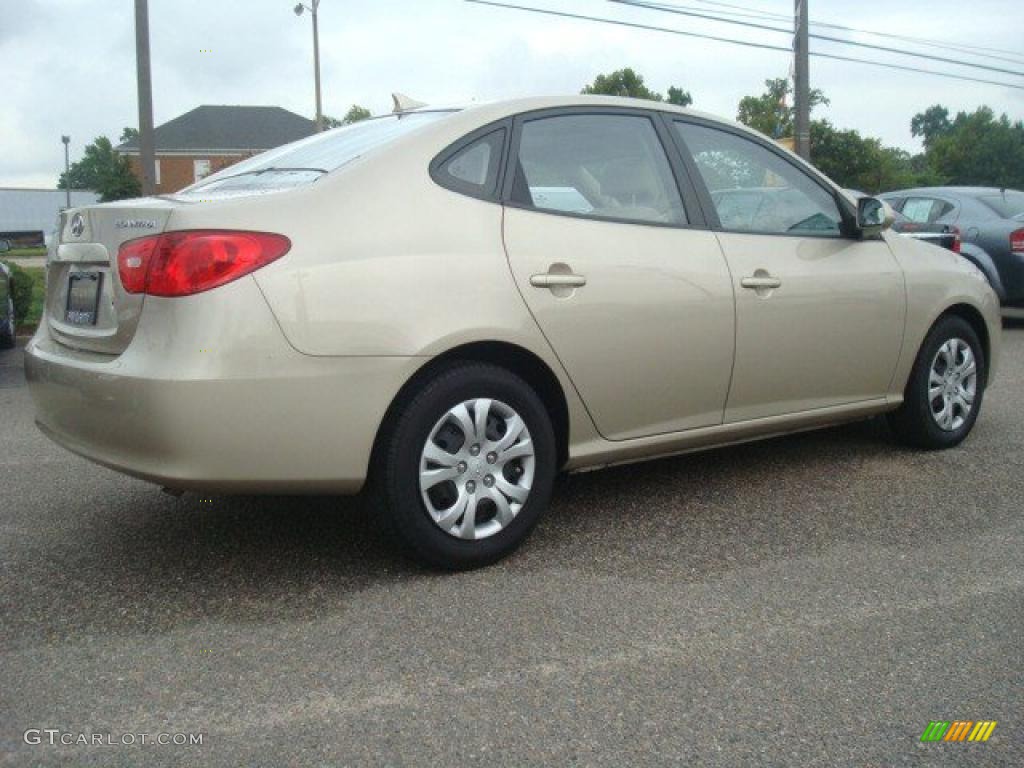 2009 Elantra GLS Sedan - Laguna Sand / Beige photo #6