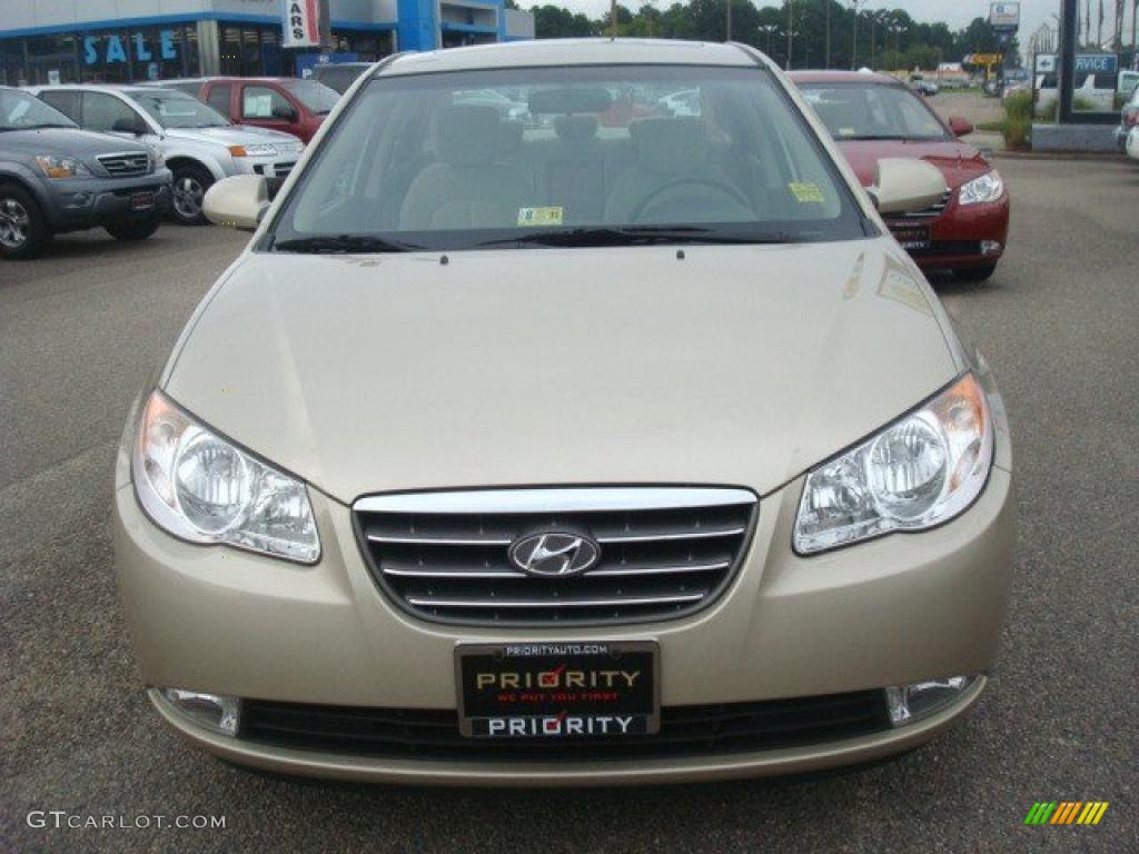 2009 Elantra GLS Sedan - Laguna Sand / Beige photo #8