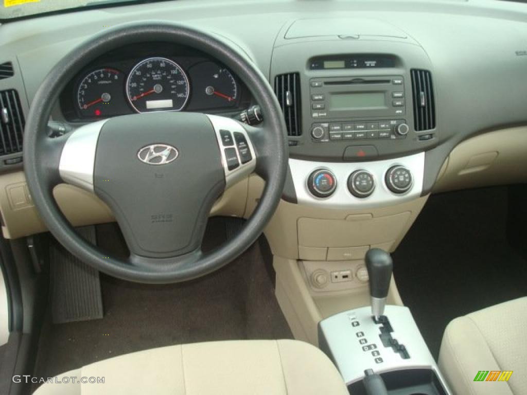 2009 Elantra GLS Sedan - Laguna Sand / Beige photo #11