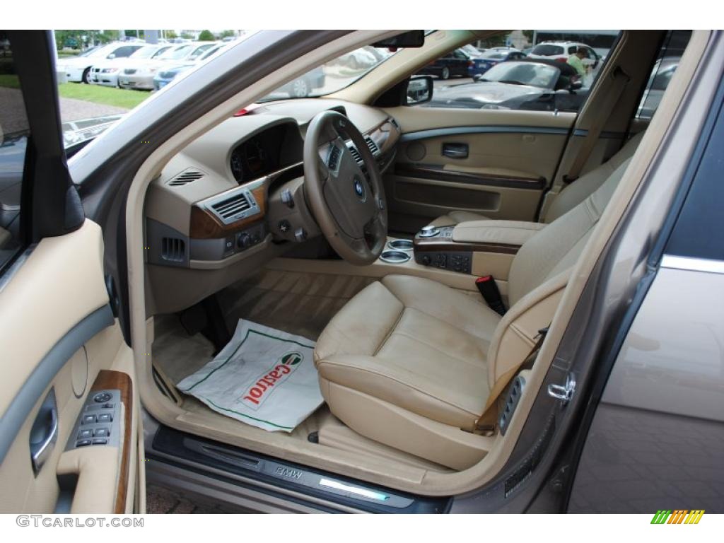 2004 7 Series 745Li Sedan - Kalahari Beige Metallic / Dark Beige/Beige III photo #13