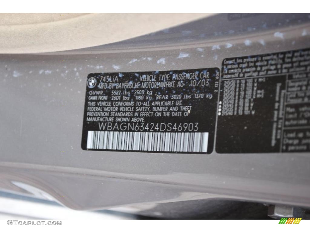 2004 7 Series 745Li Sedan - Kalahari Beige Metallic / Dark Beige/Beige III photo #14