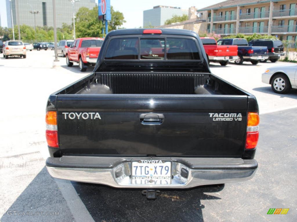 2003 Tacoma V6 TRD Double Cab 4x4 - Black Sand Pearl / Oak photo #6