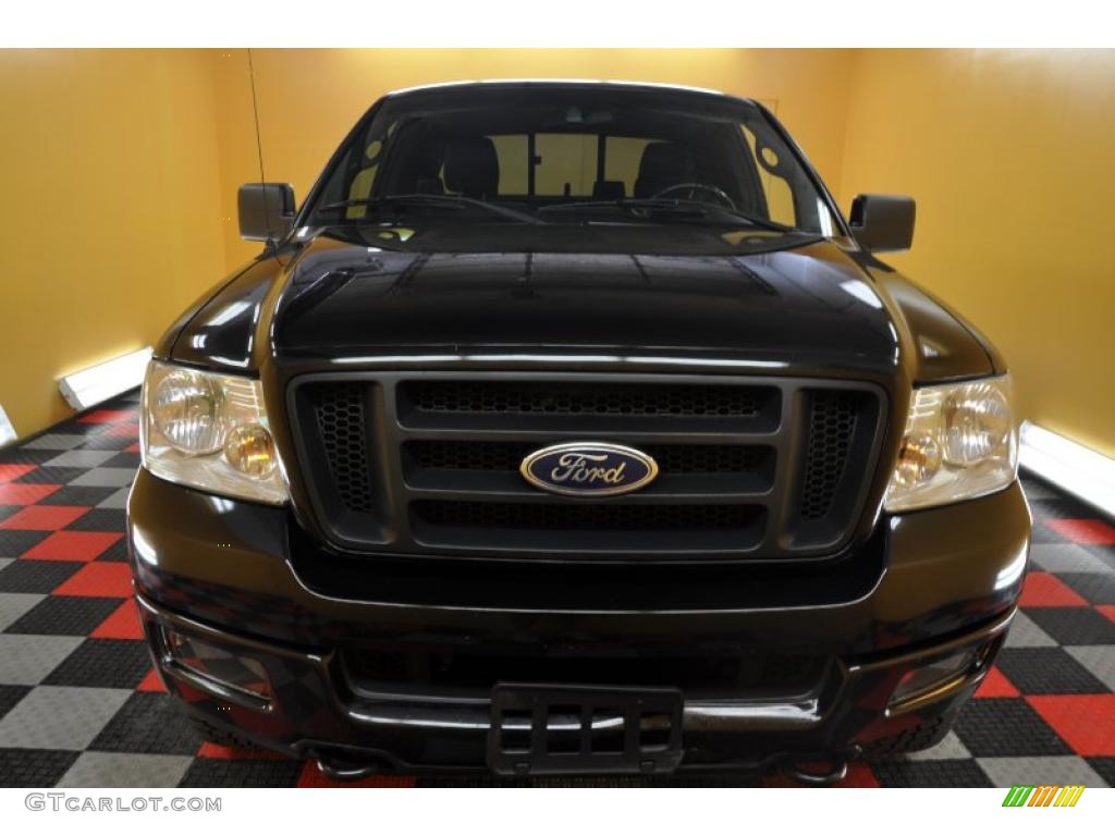 2004 F150 FX4 SuperCab 4x4 - Black / Black photo #2