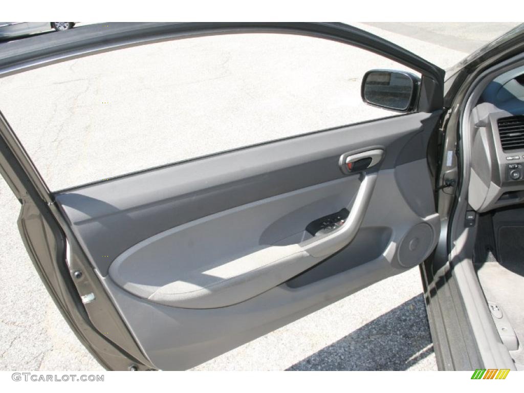 2008 Civic EX Coupe - Galaxy Gray Metallic / Gray photo #12