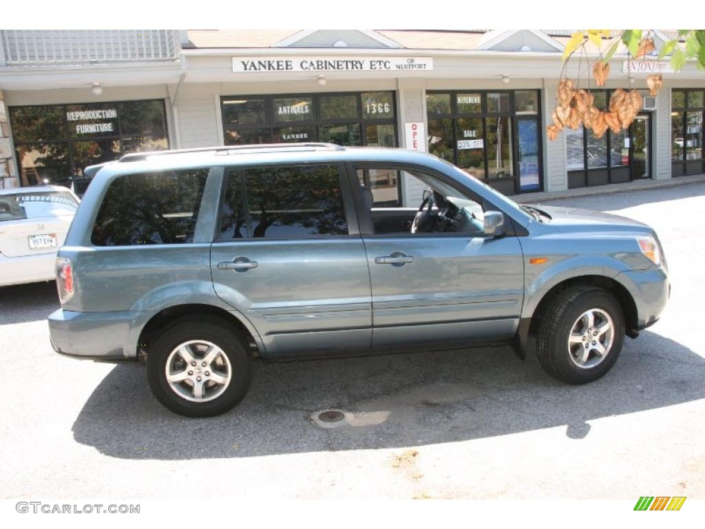 2008 Pilot EX-L 4WD - Steel Blue Metallic / Gray photo #4