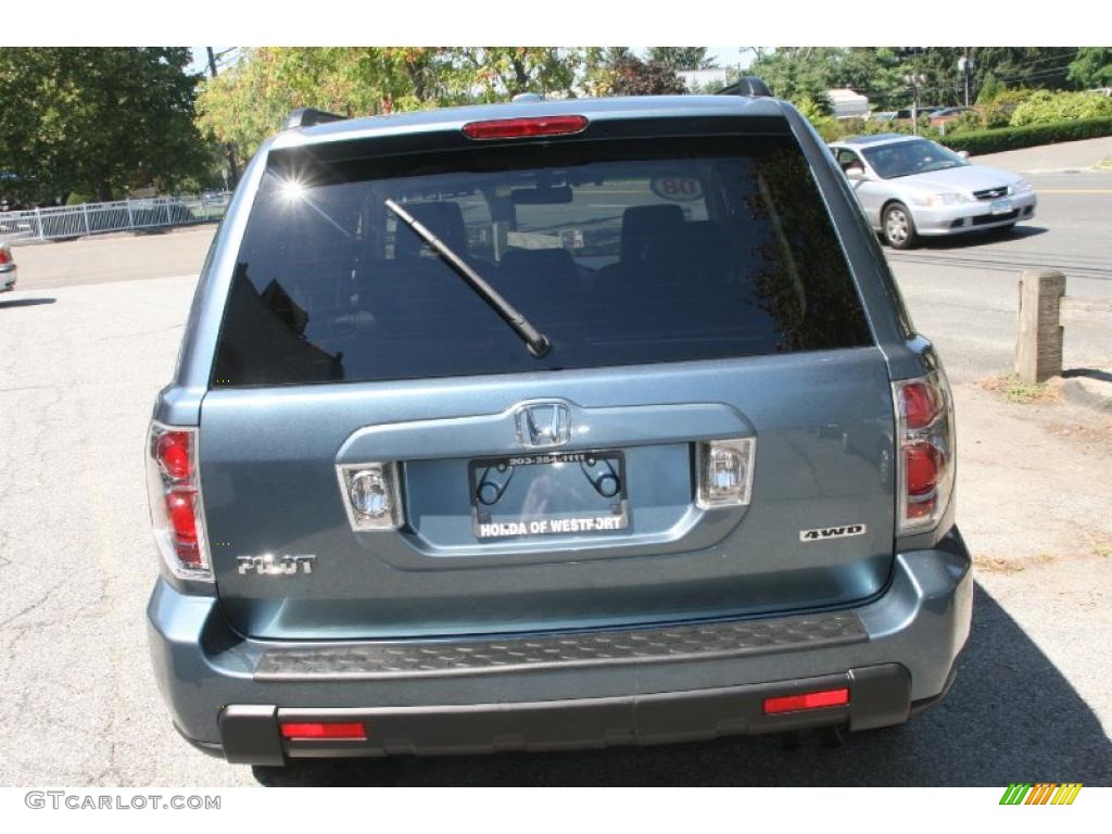 2008 Pilot EX-L 4WD - Steel Blue Metallic / Gray photo #6