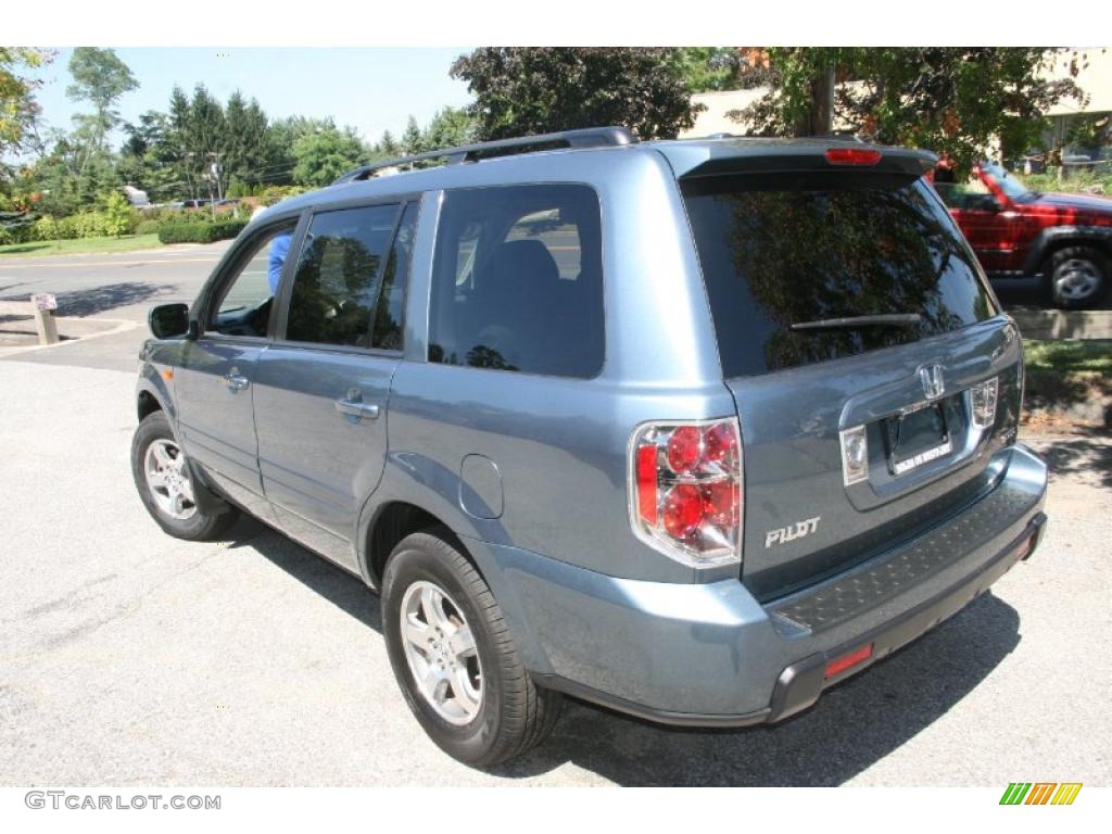 2008 Pilot EX-L 4WD - Steel Blue Metallic / Gray photo #8
