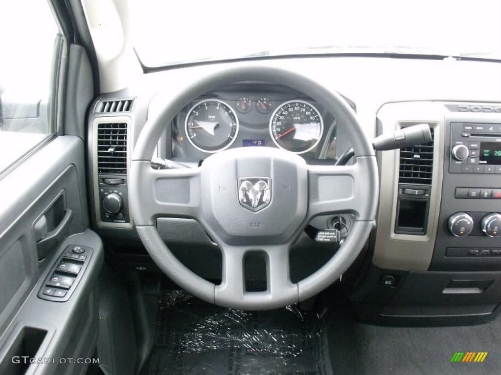 2011 Ram 1500 ST Quad Cab - Bright Silver Metallic / Dark Slate Gray/Medium Graystone photo #18