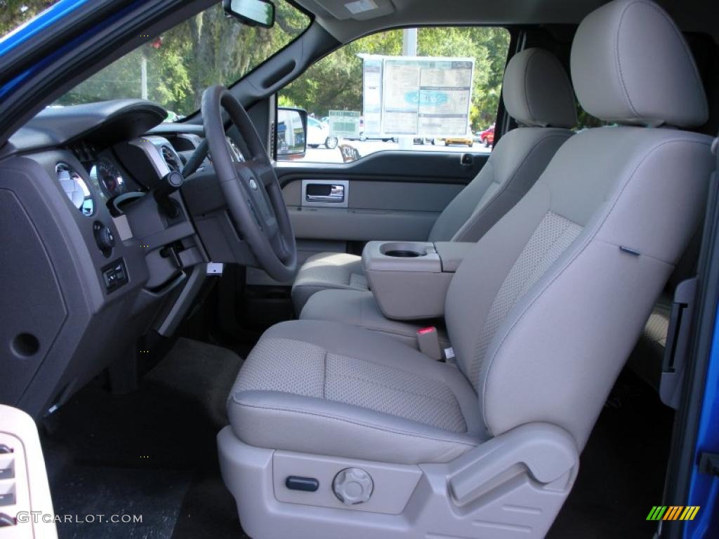 2010 F150 XLT SuperCab - Blue Flame Metallic / Medium Stone photo #5