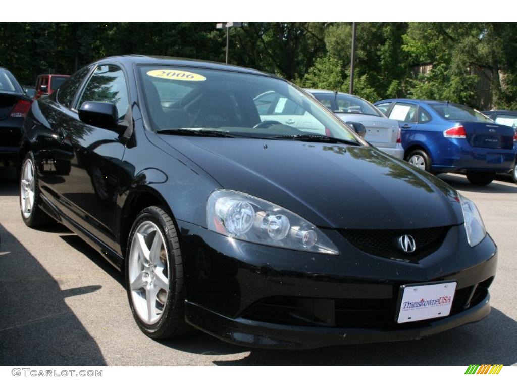 2006 RSX Type S Sports Coupe - Nighthawk Black Pearl / Ebony photo #10