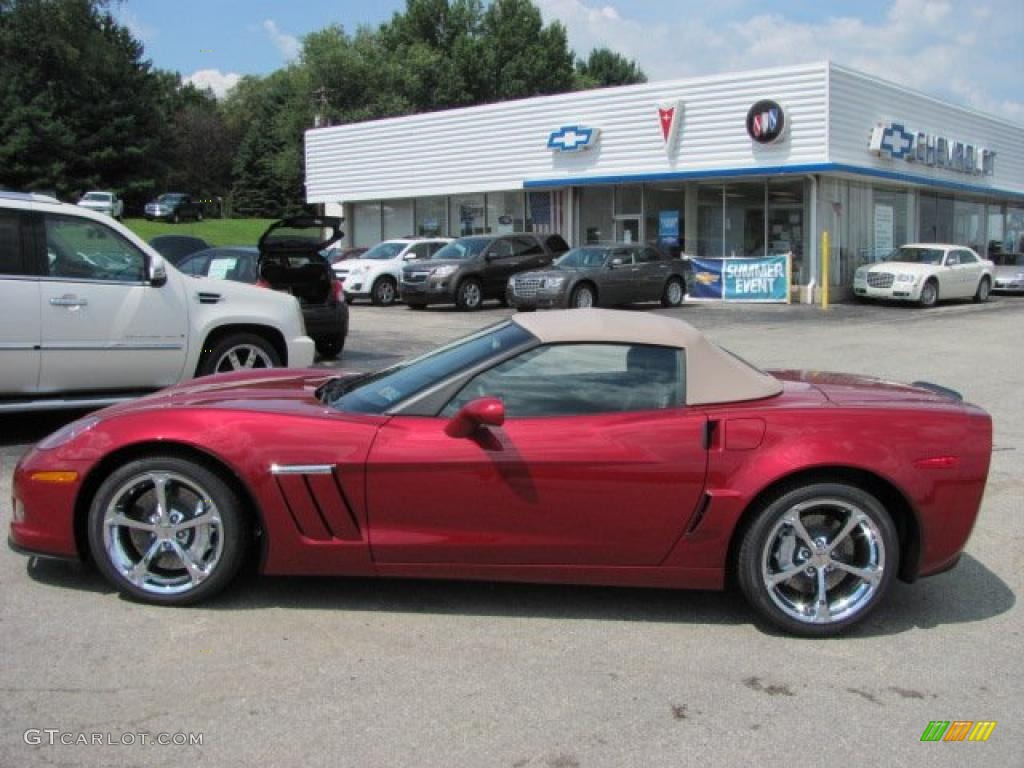 2011 Corvette Grand Sport Convertible - Crystal Red Tintcoat Metallic / Ebony Black/Cashmere photo #4