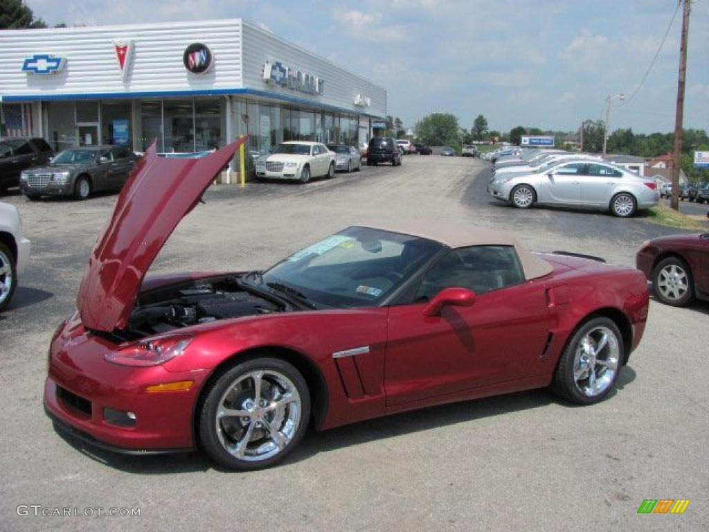 2011 Corvette Grand Sport Convertible - Crystal Red Tintcoat Metallic / Ebony Black/Cashmere photo #12