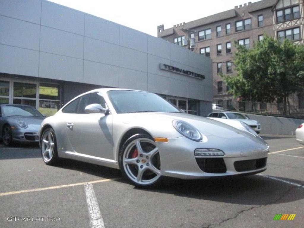 2009 911 Carrera S Coupe - Arctic Silver Metallic / Black photo #1