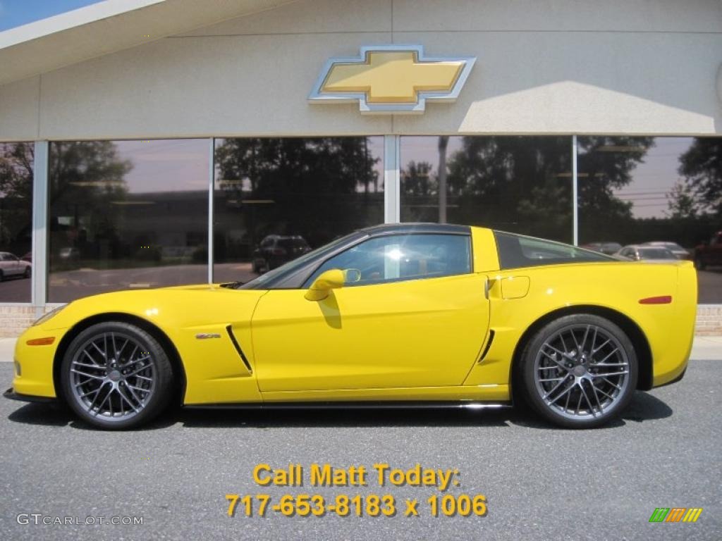 2011 Corvette Z06 - Velocity Yellow / Ebony Black photo #1