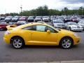 2009 Solar Satin Yellow Mitsubishi Eclipse GS Coupe  photo #2