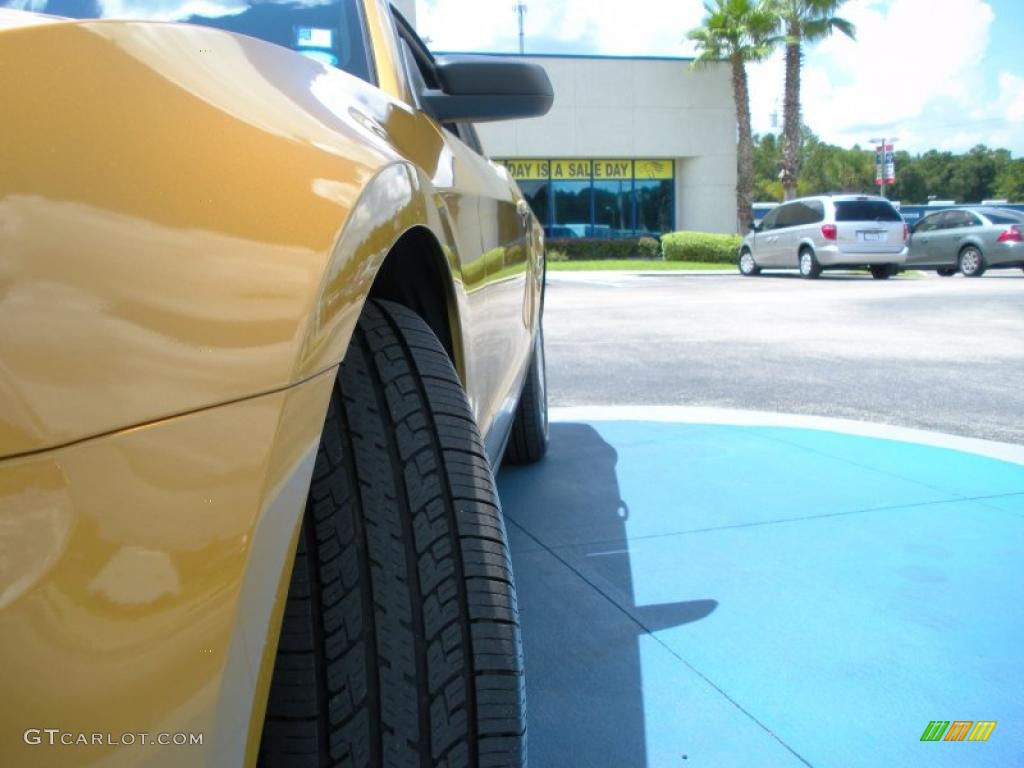 2010 Mustang V6 Coupe - Sunset Gold Metallic / Charcoal Black photo #10