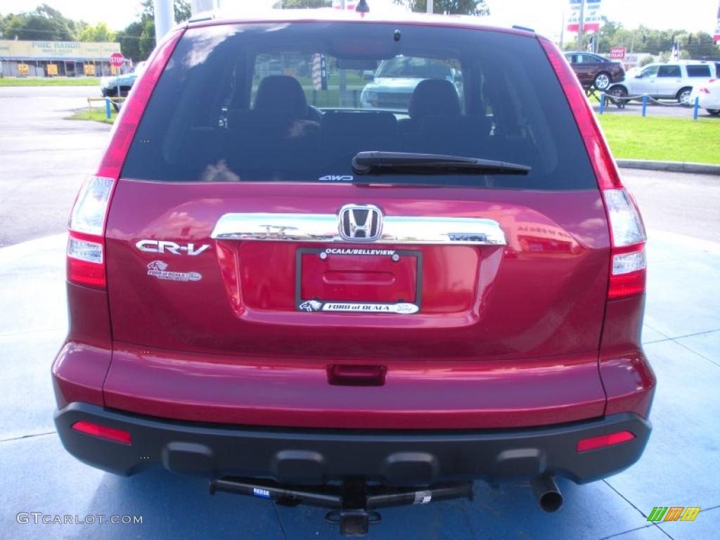 2009 CR-V EX 4WD - Tango Red Pearl / Gray photo #4